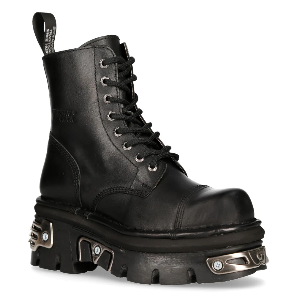 Bota de tobillo M-NEWMILI083-S36 de la colección METALLIC